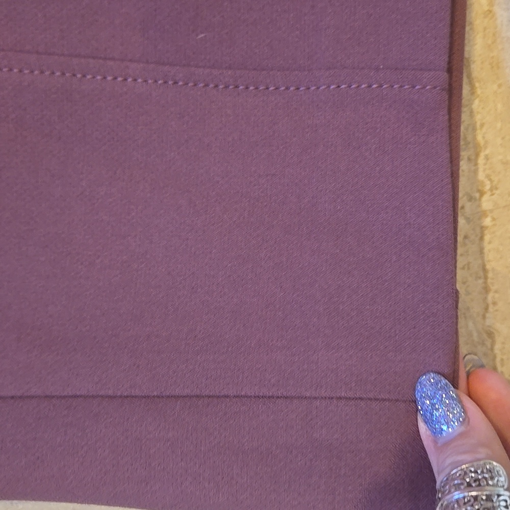 Halogen Eggplant Purple Pencil Skirt - Picture 2 of 8